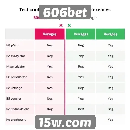 Comparativo entre 606bet e concorrentes do setor